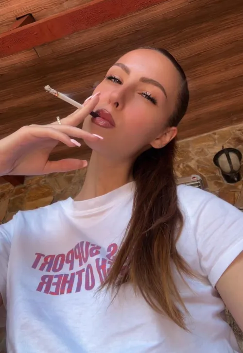 I have every man around stare at me when I light one up.