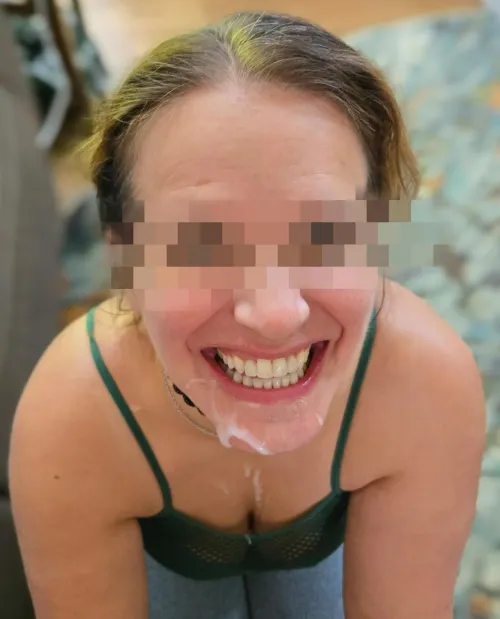 Always cuter with cum and a smile