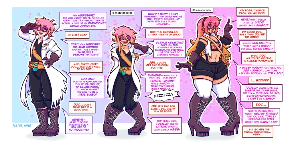 Being a mad scientist assistant isnt easy, but it has its perks (fanterfane)