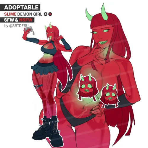 Demon Goth Slime Girl (@sbtdesu)