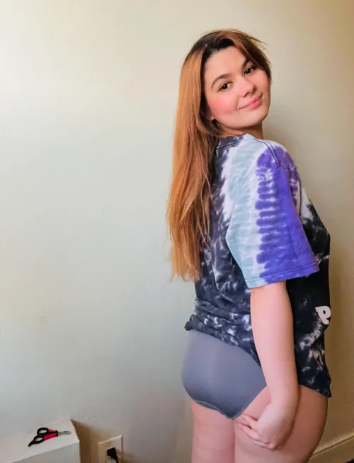 Grey granny panties for a rainy day today