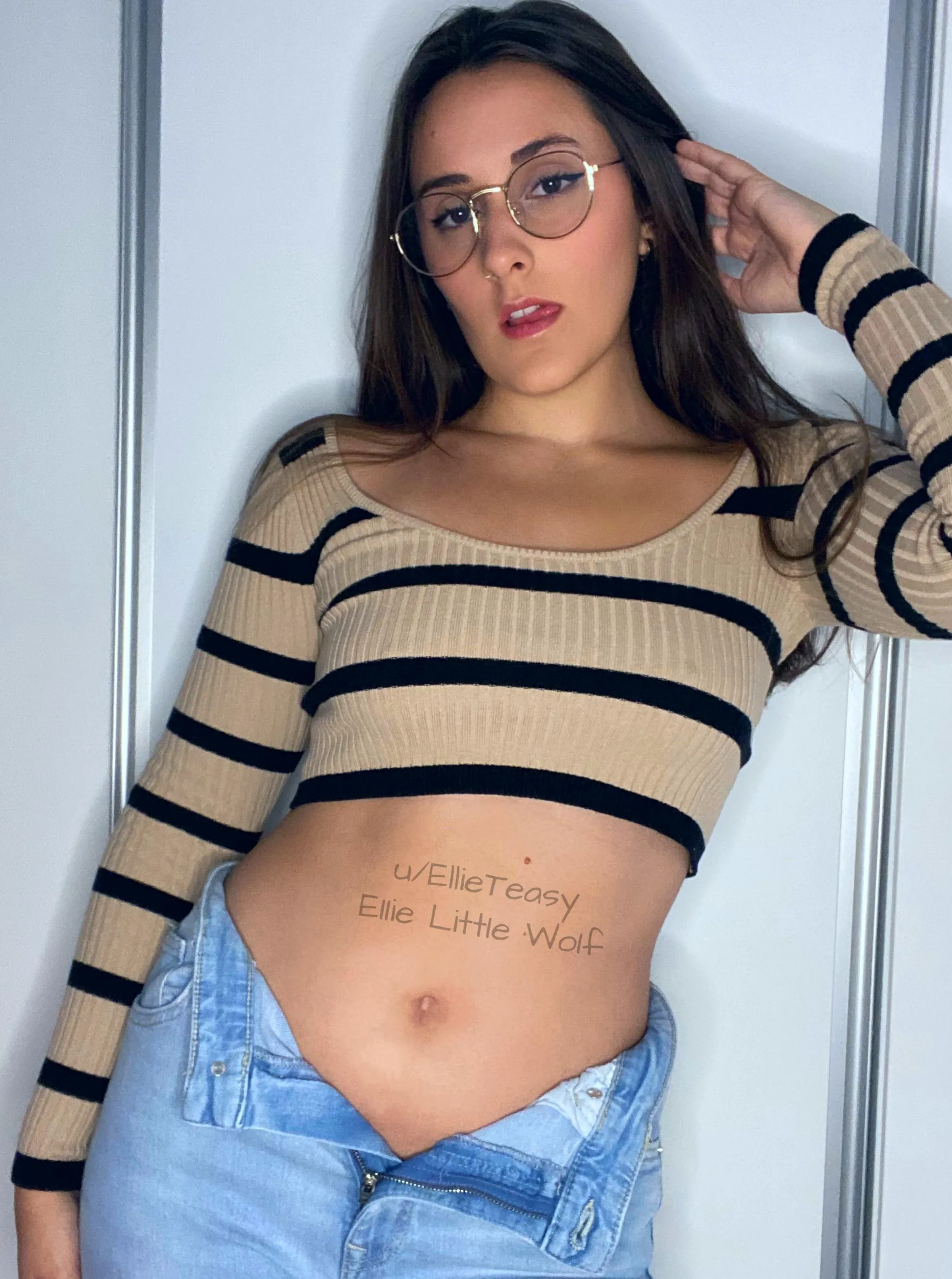 My tummy’s soft, warm.. and waiting for your touch