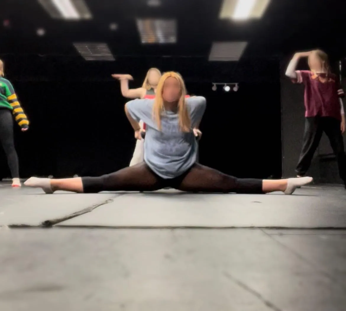 Right in the middle of the studio x