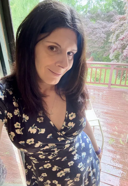 A blue sundress for a weary & dreary day 🩵43F