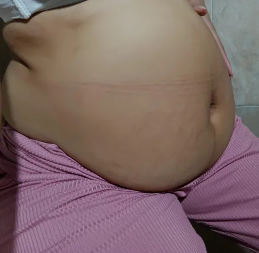 Beautiful and sexy pregnant belly