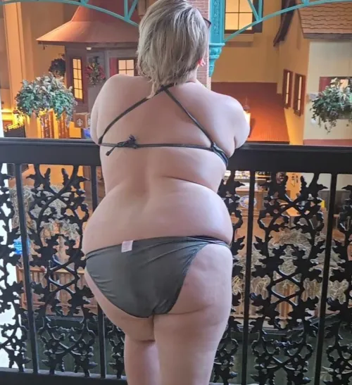 Busting out this bikini