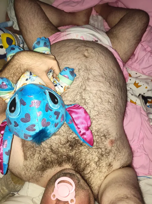 Good morning from this little sissy bear and Stitchy. M38