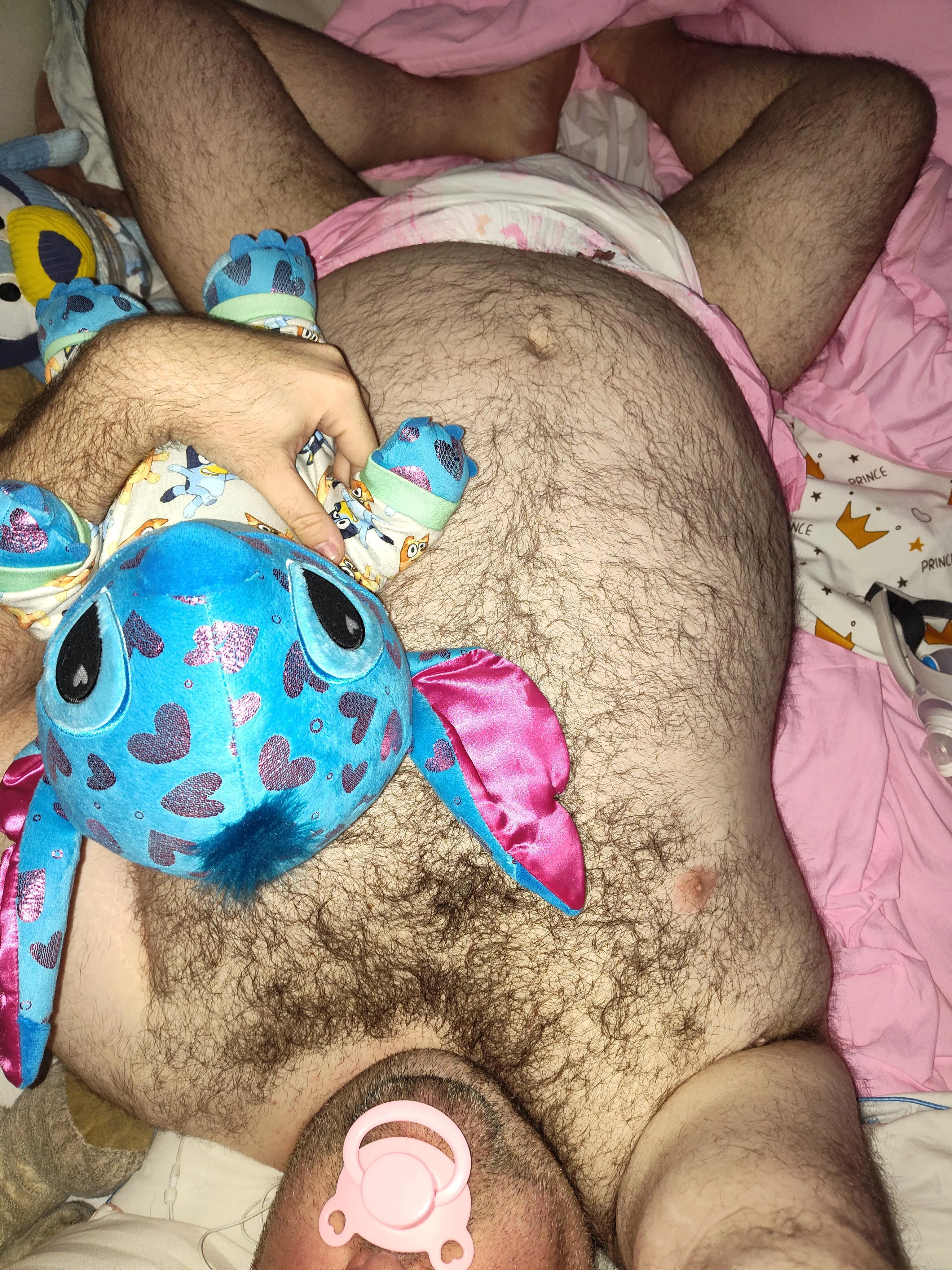 Good morning from this little sissy bear and Stitchy. M38