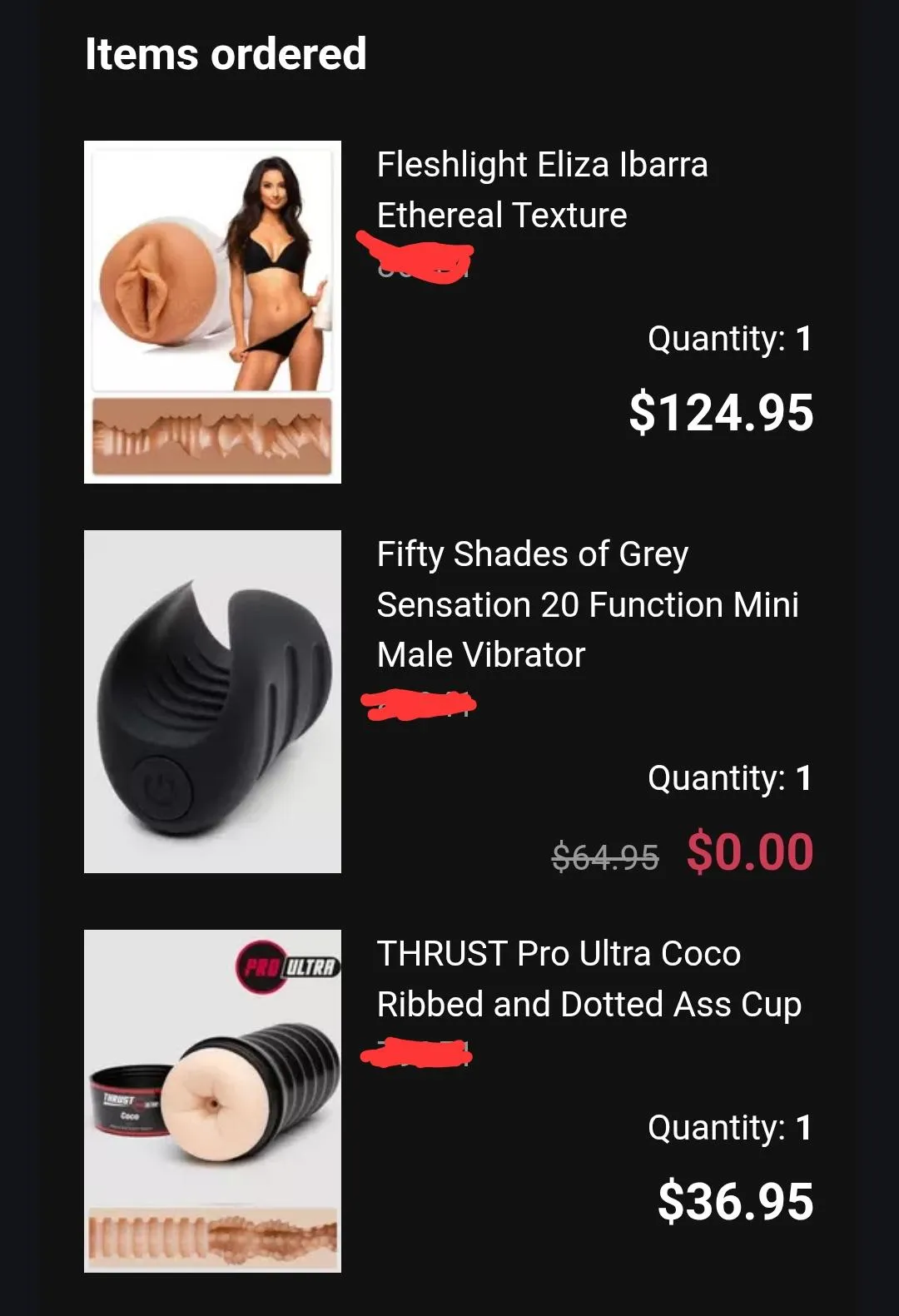 Hi i made a throw account but this is also my 1st Flesh and sex toy altogether and expecting delivery on Monday.. did I make good picks?