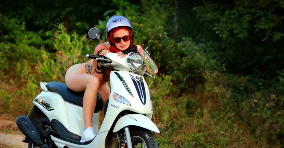 I'm wearing a helmet!