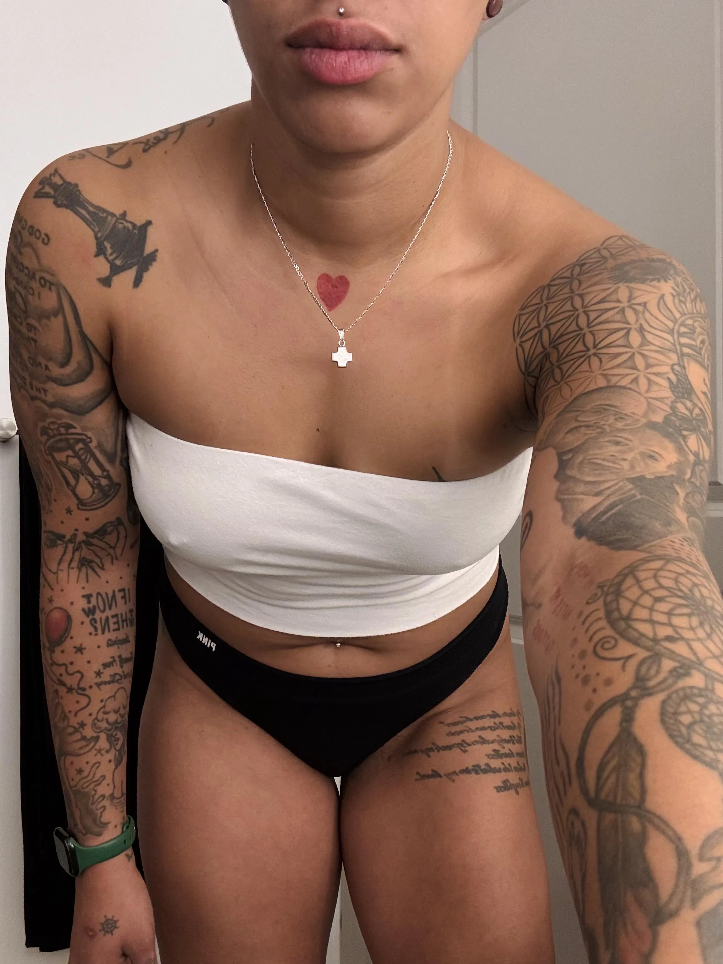 Just a girl walking around with hard nipples