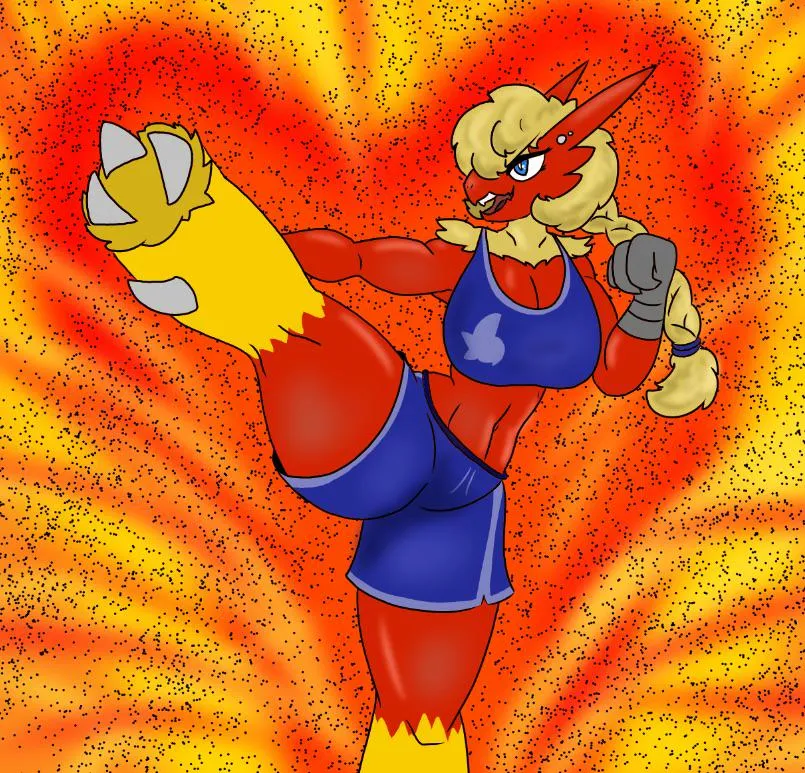 Lexi giving a kick (OC)