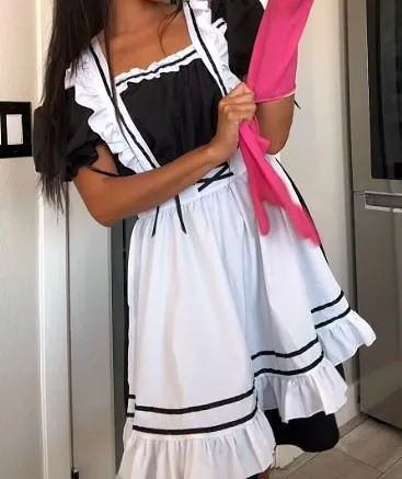 Maid’s been naughty come discipline her