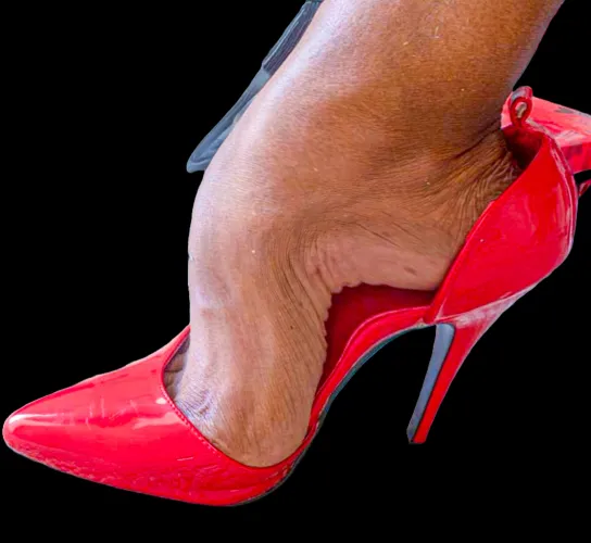 My high arched foot in heels