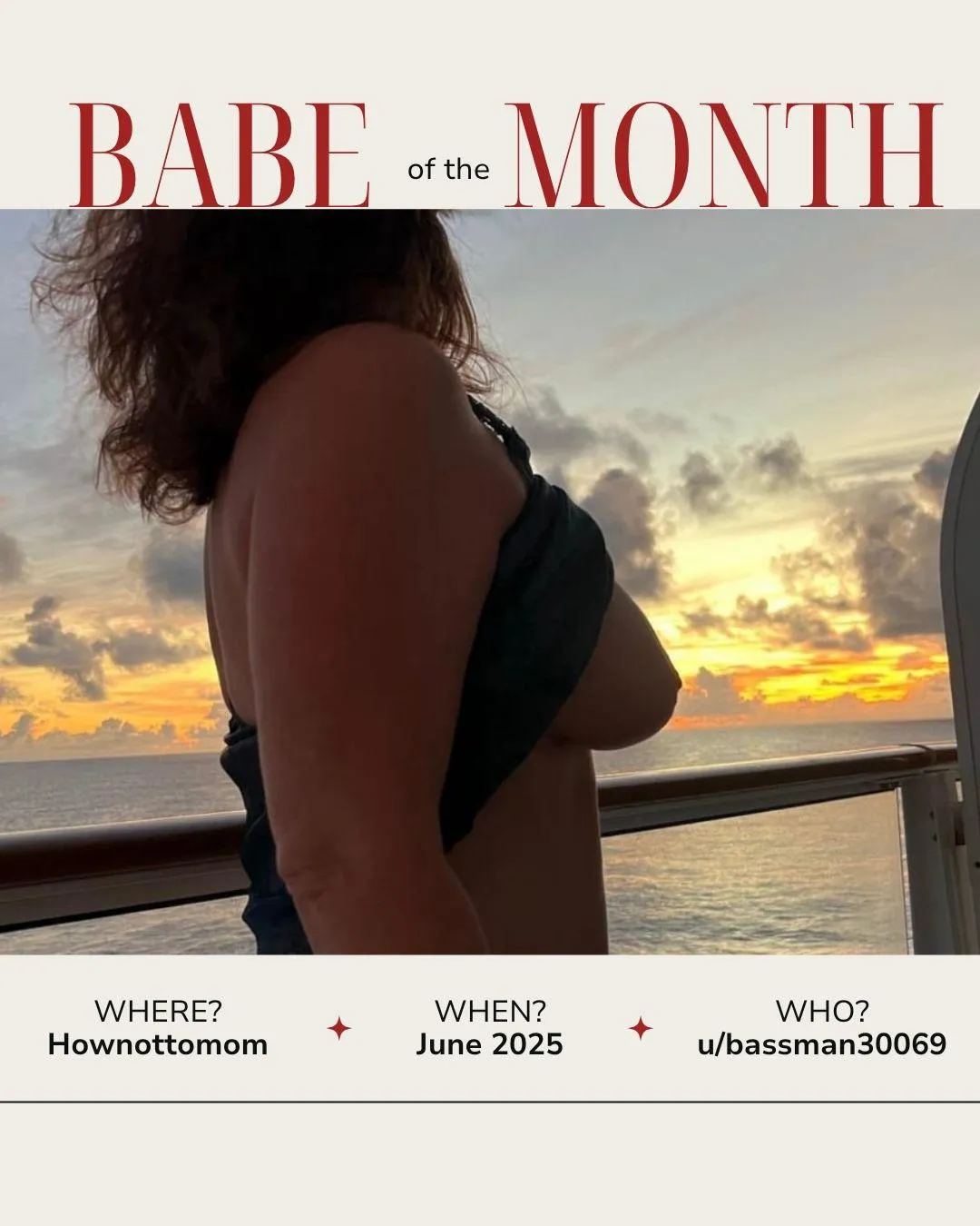 No matter the lighting, this babe is absolutely stunning. Put both hands on the keyboard to shout out the love for the June Babe of the Month, bassman30069!