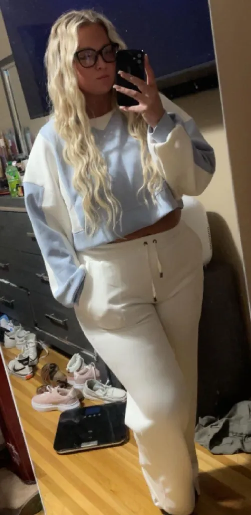 Obsessed with white sweats