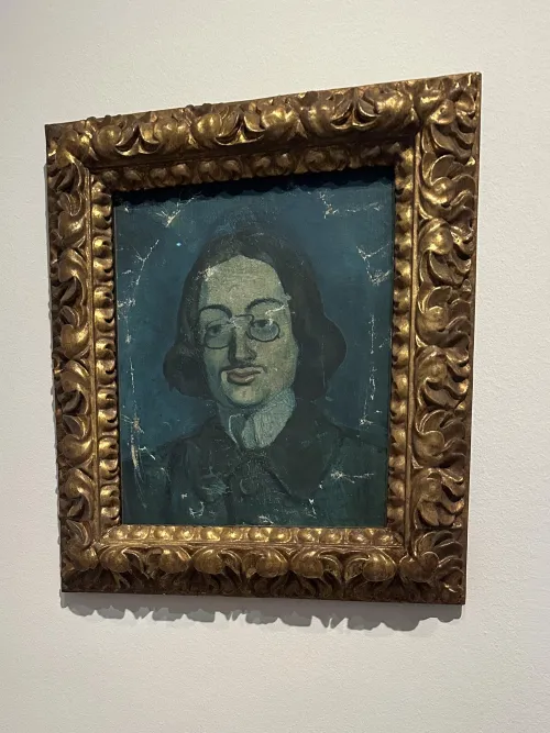 Pablo Picasso’s mystery portrait. From the Picasso Museum in Barcelona. Remind you of anyone? 🤨