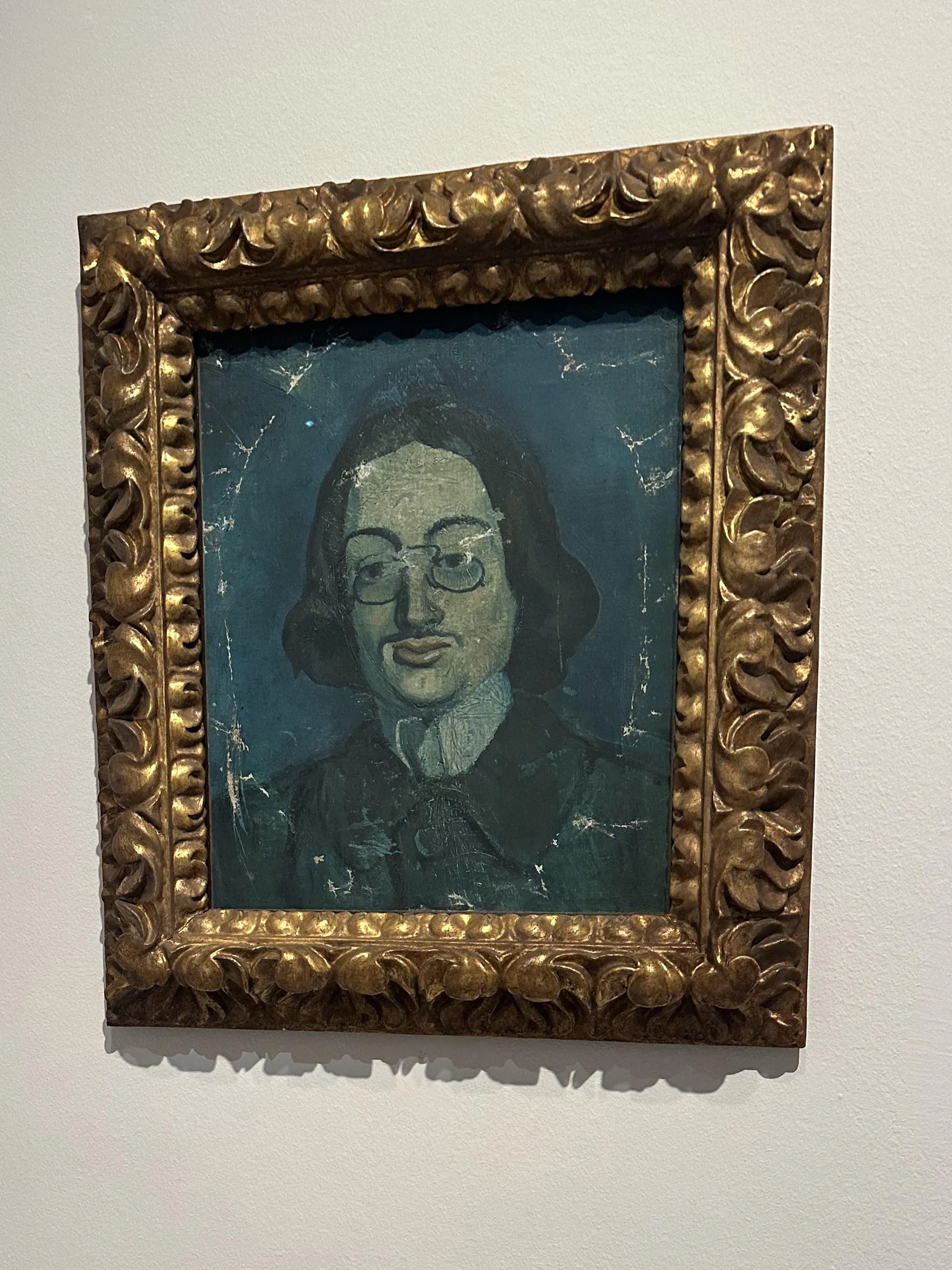 Pablo Picasso’s mystery portrait. From the Picasso Museum in Barcelona. Remind you of anyone? 🤨