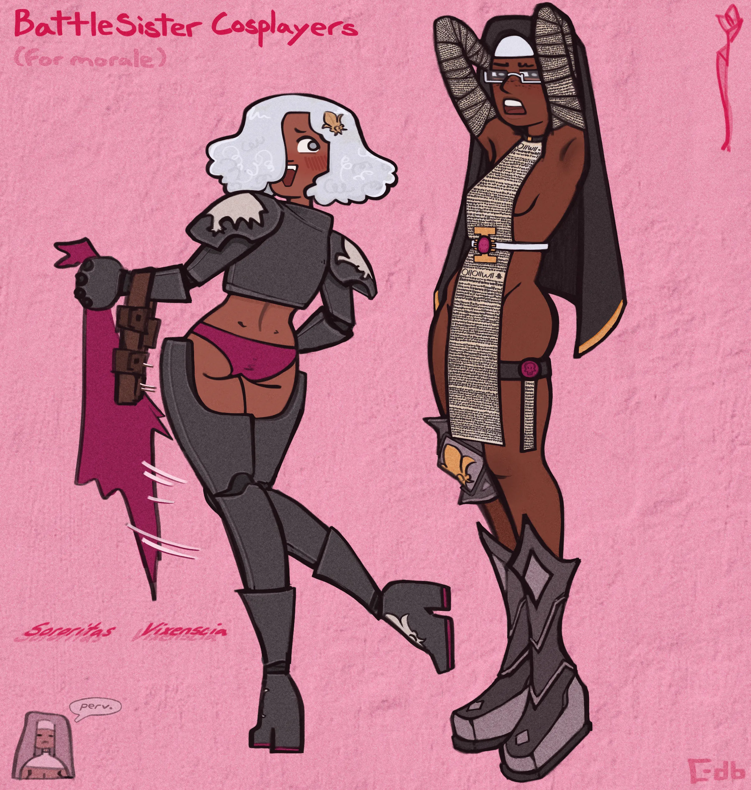 sororitas cosplayers (for morale) T.wayW.front