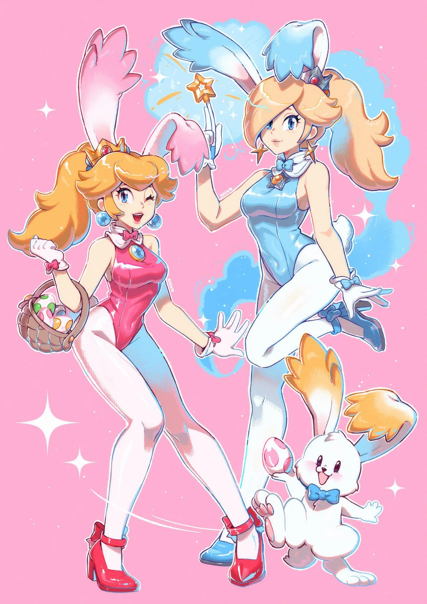 Bunny Princesses [Super Mario Bros]