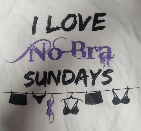 Free Official No Bra Sunday T shirts available