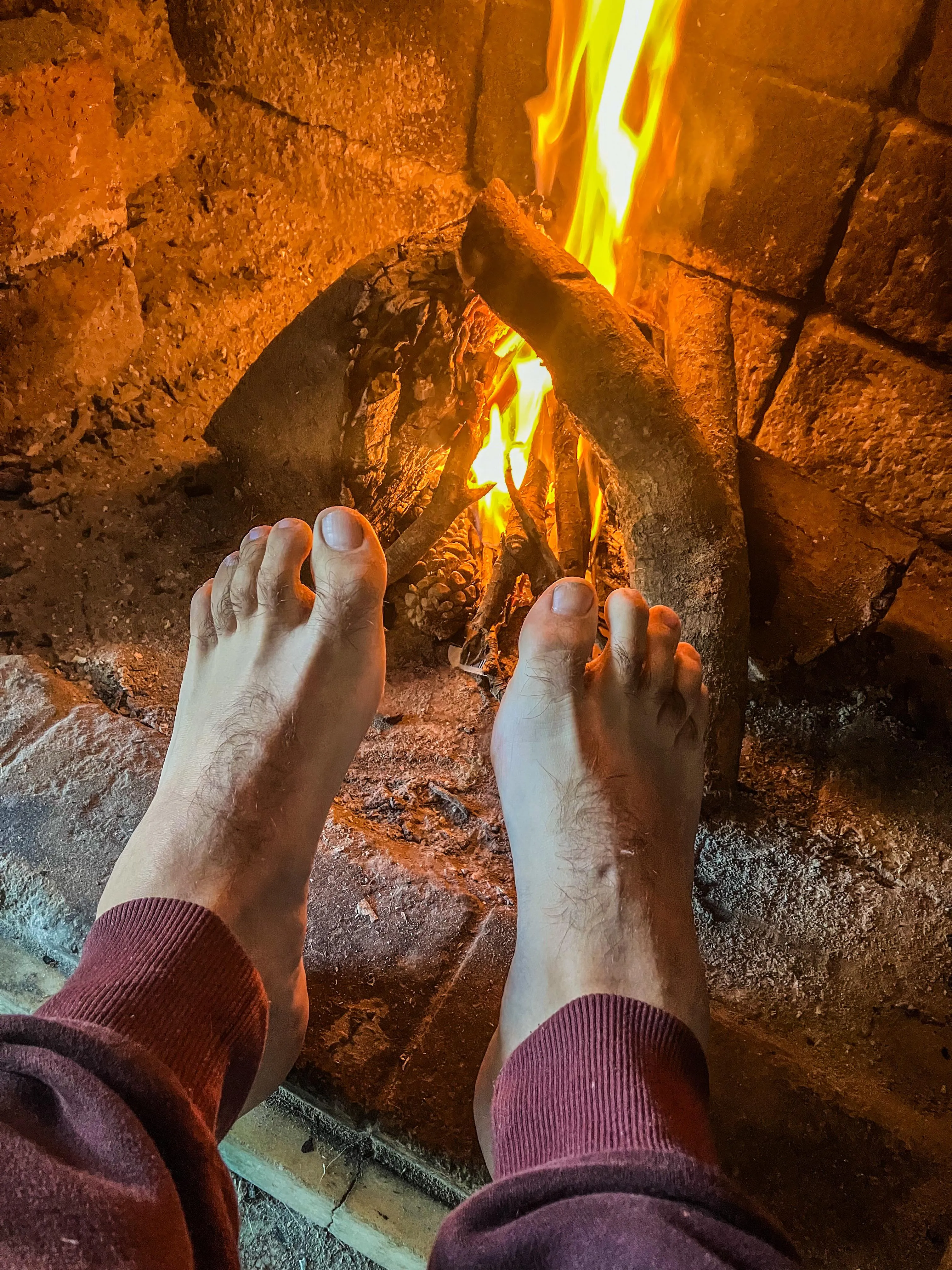 Hot feet.