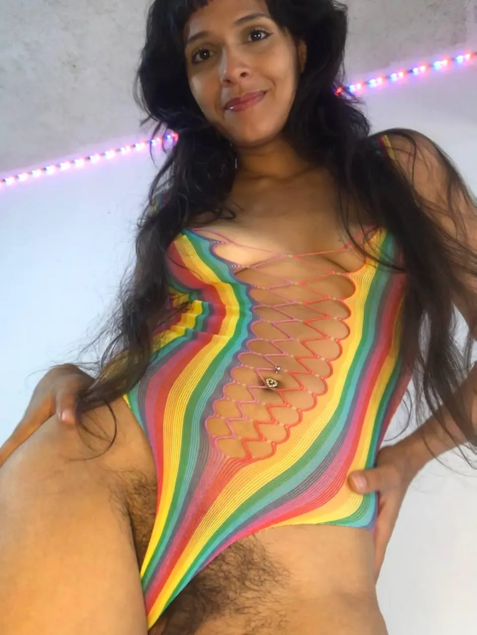 I’m just a girl with dark hairy pussy