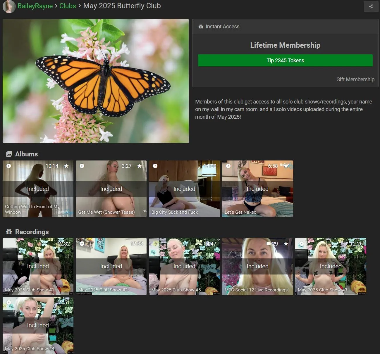 Join the Club and get these video's plus future Club Shows and video's