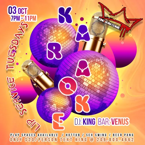 “Lip Service” lifestyle karaoke kick back tonight! Singles and couples welcome!