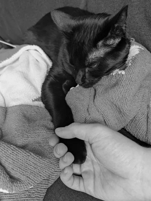 She let's me hold her hand 😭