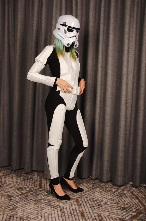 Stormtrooper (Lily Black) These heels are definitely not safe for a Stormtrooper's work