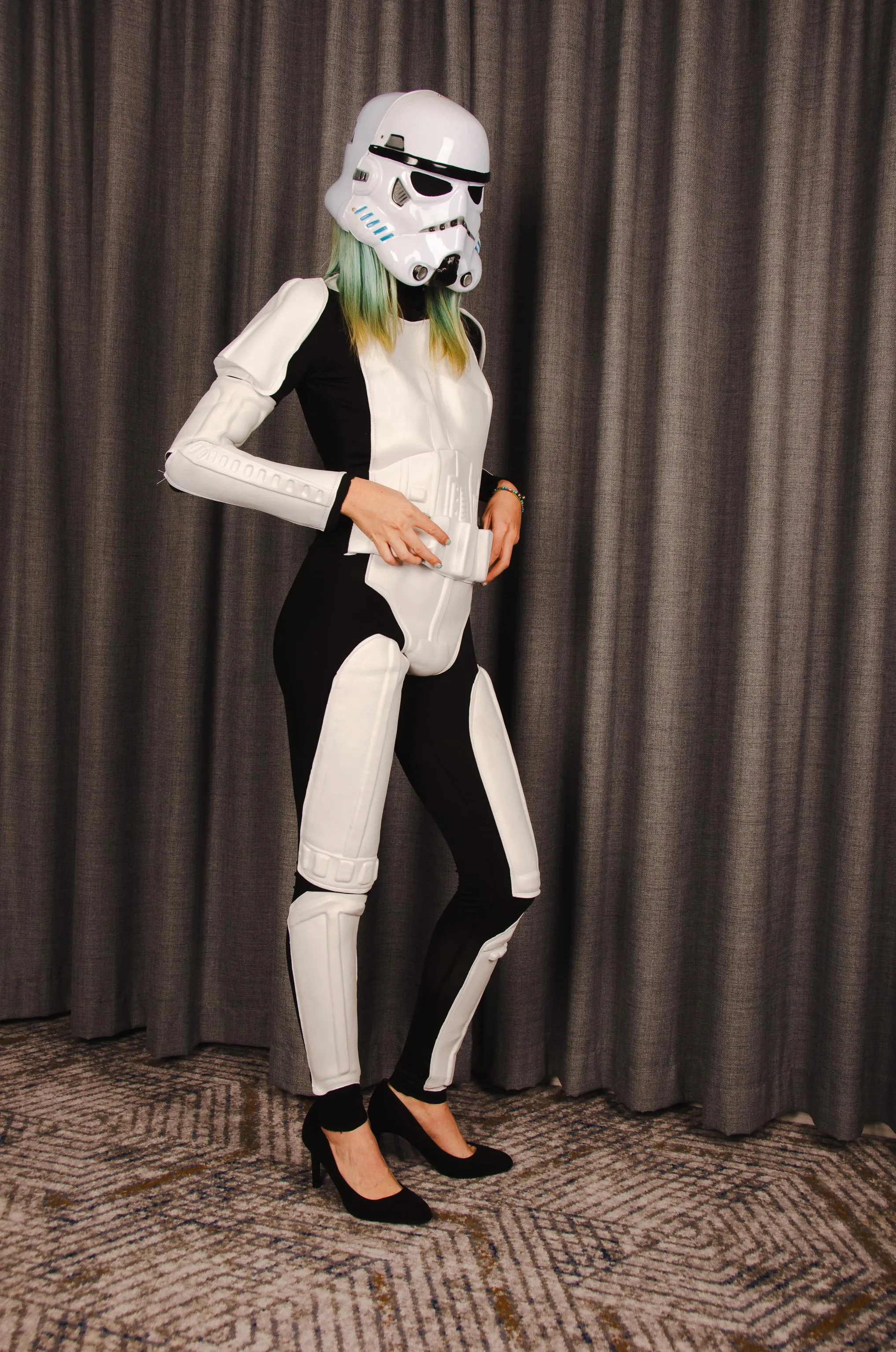 Stormtrooper (Lily Black) These heels are definitely not safe for a Stormtrooper's work