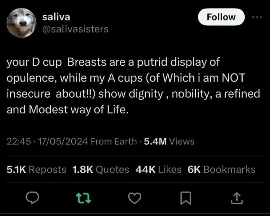 What's the matter busty? Didnt you know A is for Alpha 😏