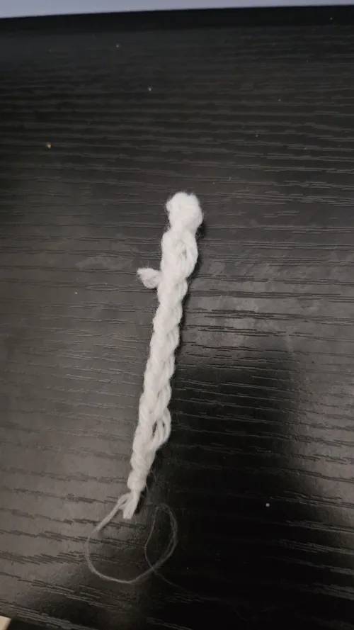 First finished piece, tried to make a scarf but ended up with a worm?