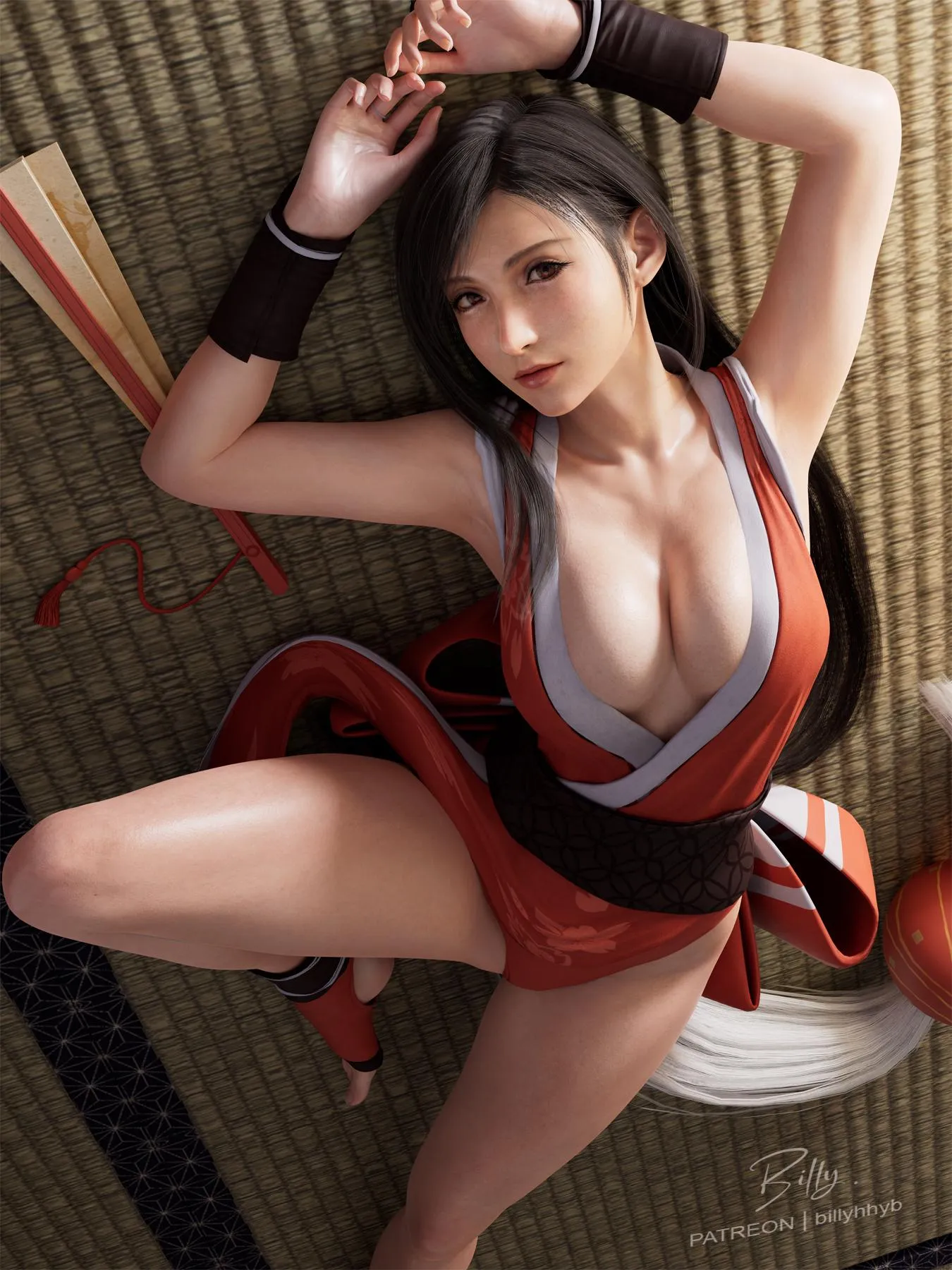 Tifa wearing Mai's outfit (Billy)