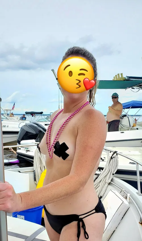 Wife having some fun over the weekend