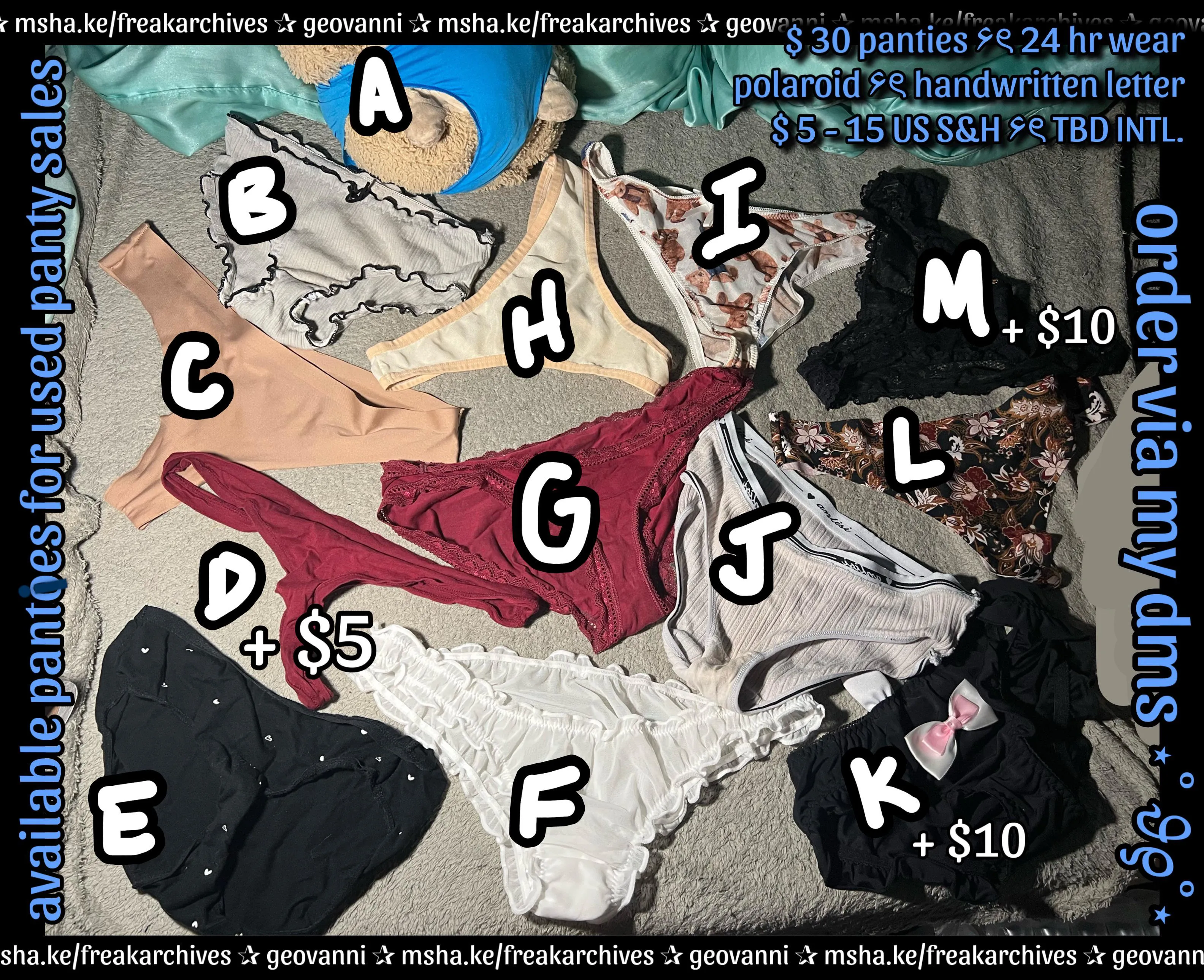 my panty drawer is available for sale ~ [pty] [dom]