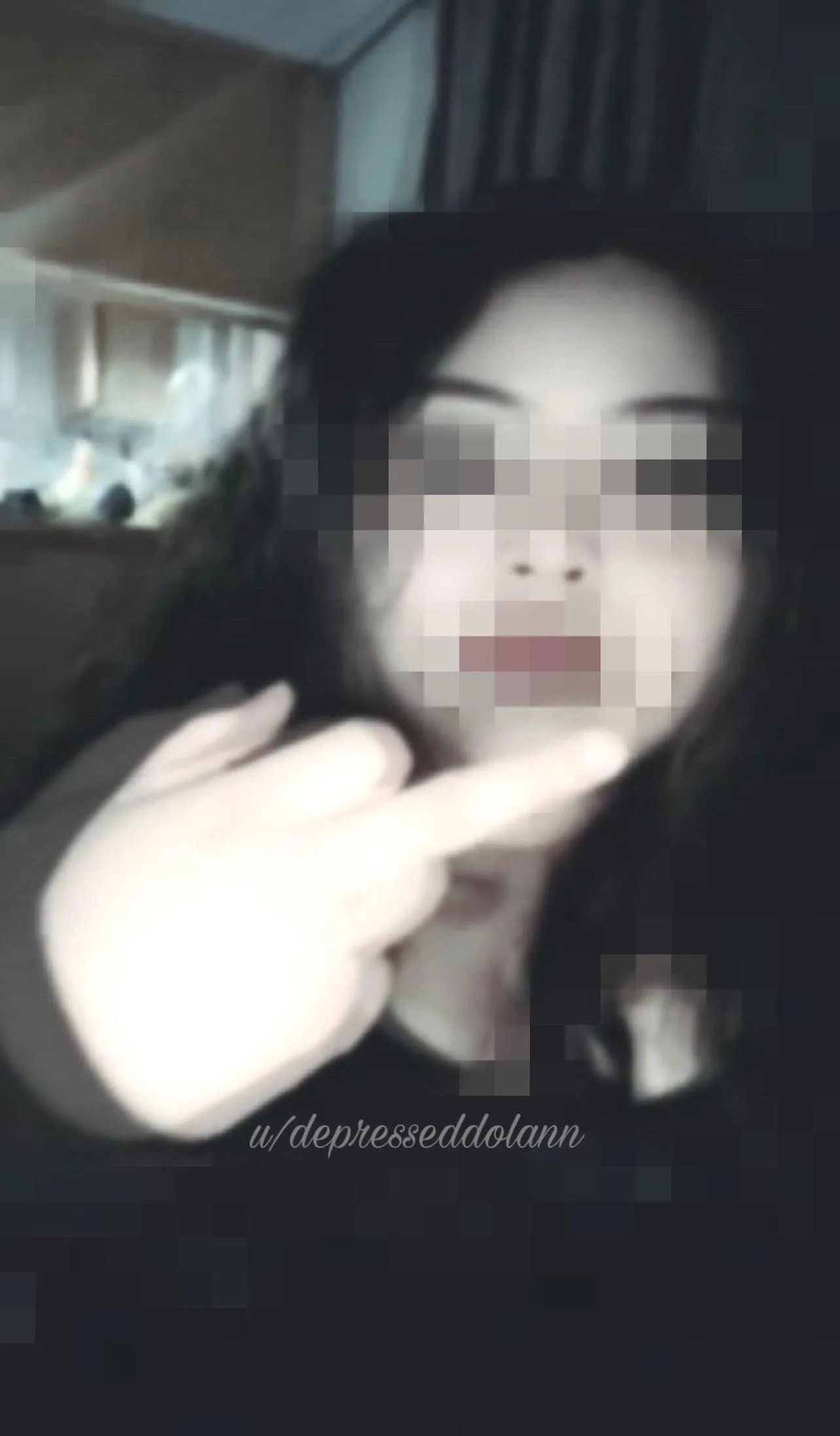 You don’t even deserve to see my pretty eyes and lips