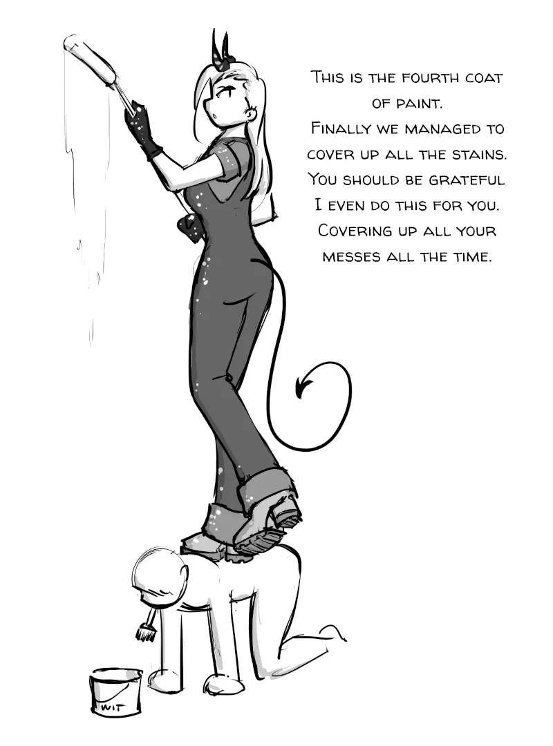 I'm pretty sure she causes most of the messes, too.