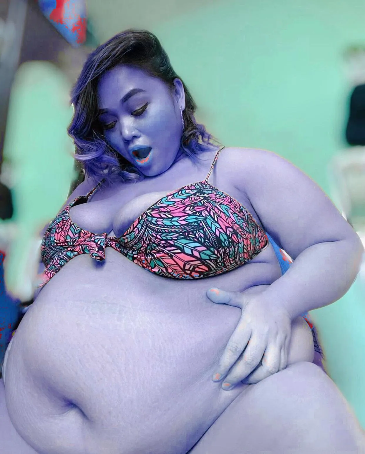 Inflating like a balloon..💙🫐