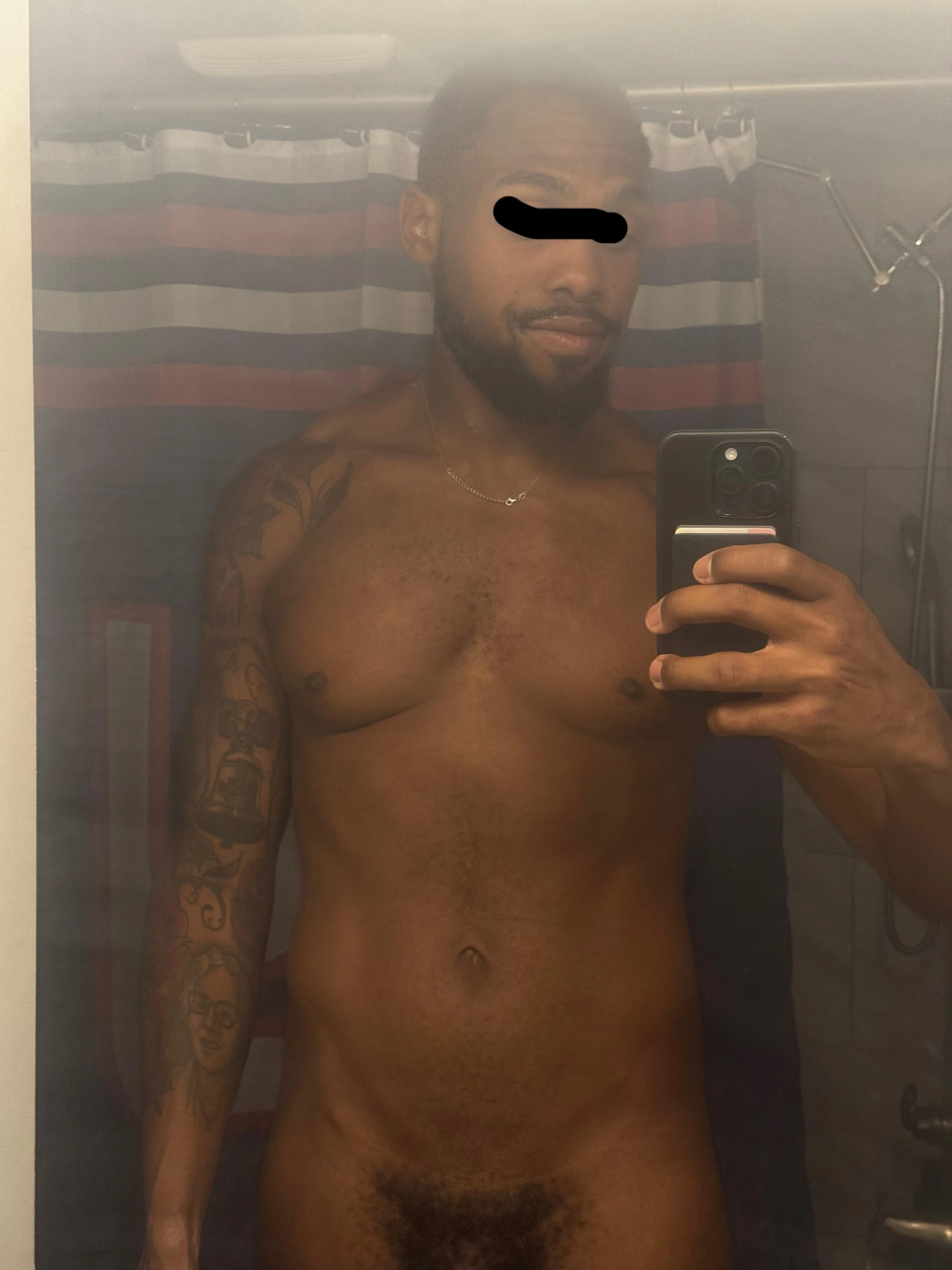 Post-run shower. 8 miles 😈