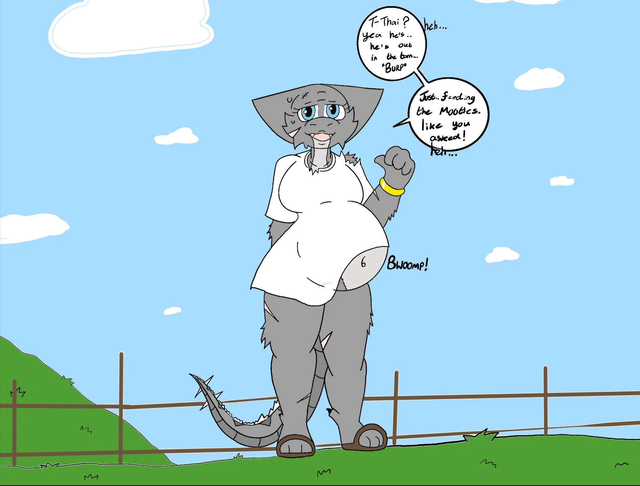 Totally in the barn…