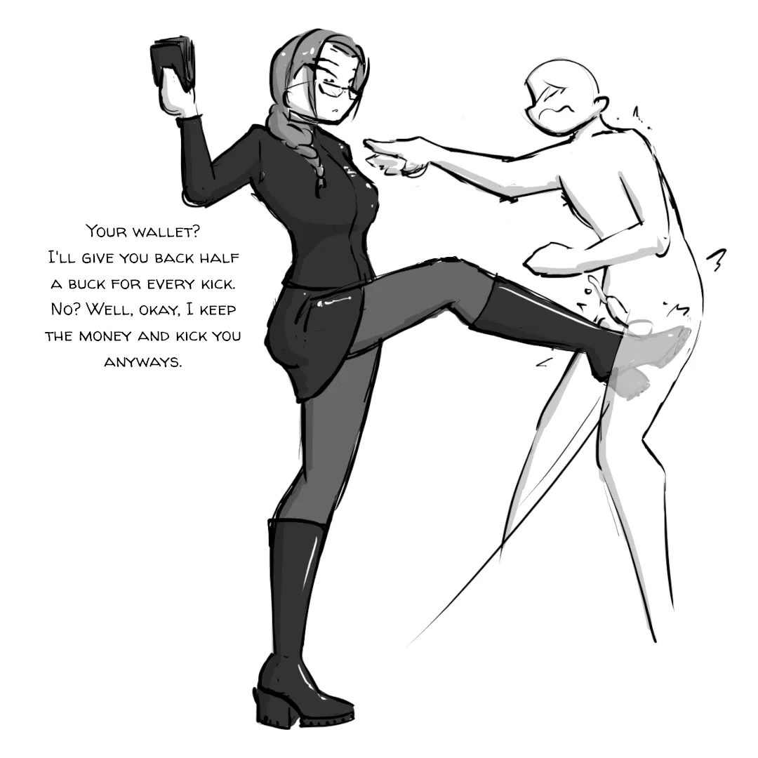 Who runs around with 500 bucks in their wallet? People who want a thousand kicks of course.