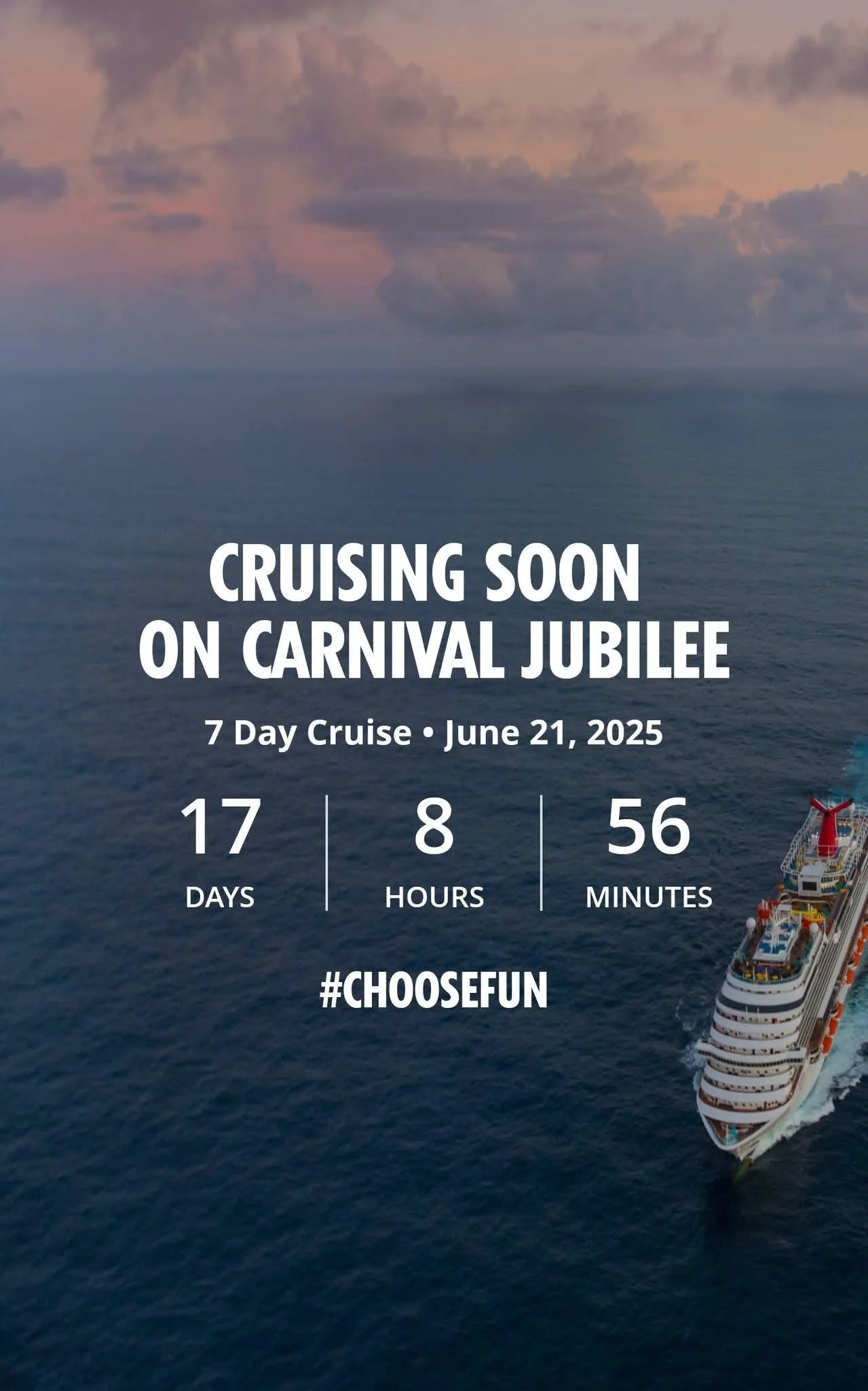 Carnival Jubilee June 21st out of Galveston. Any like minded cruisers?