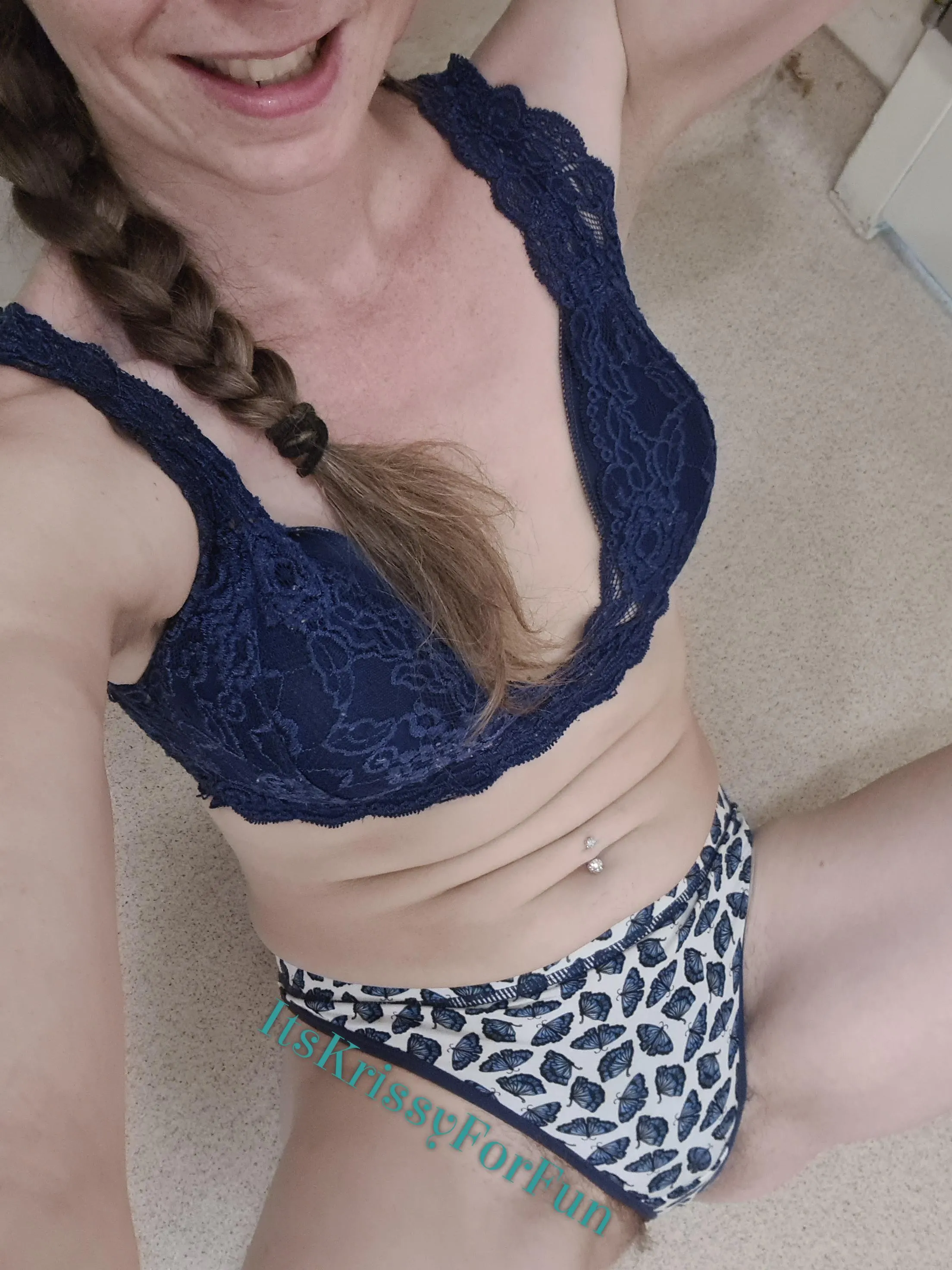 Blue Lace & Butterflies