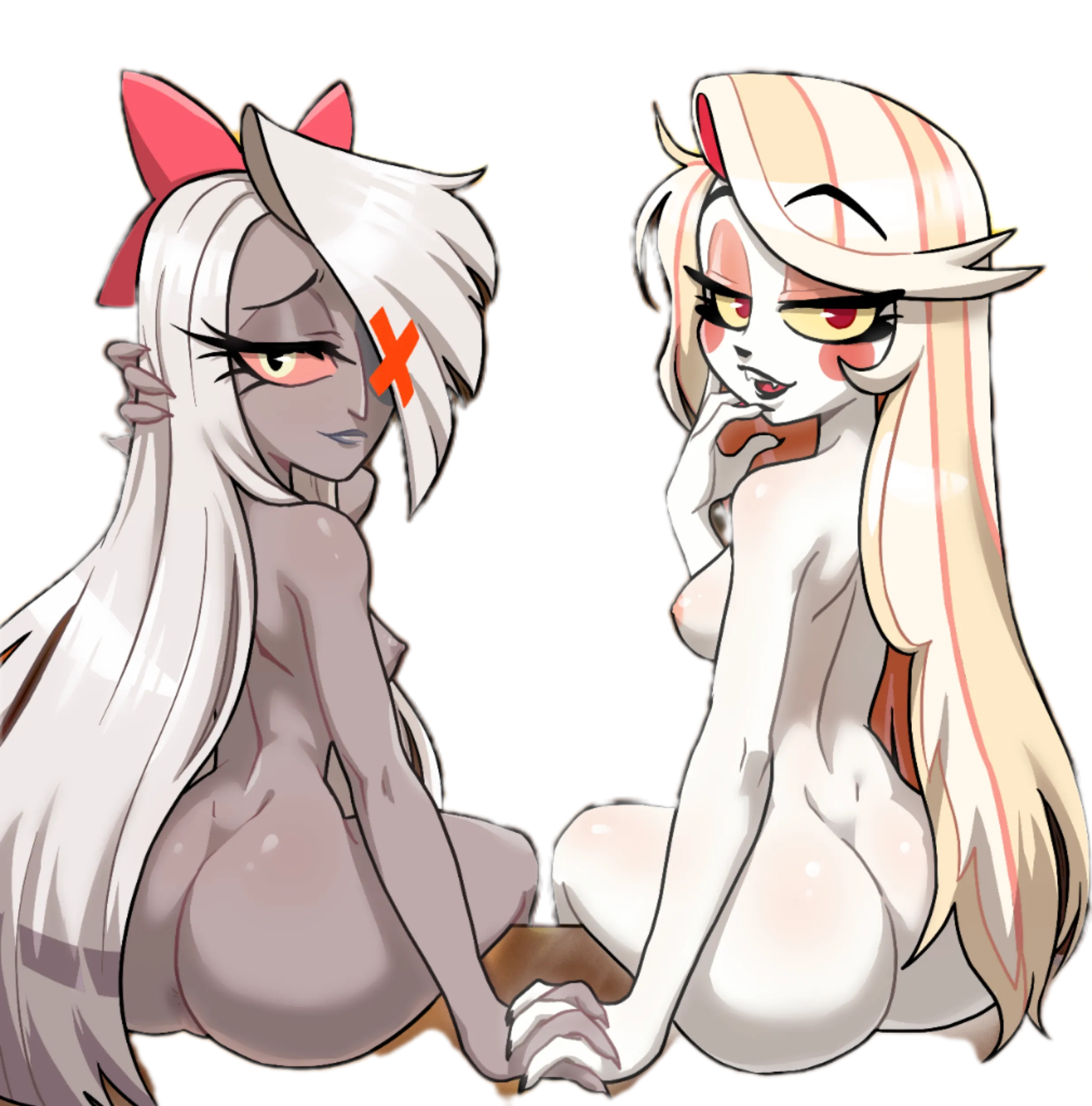 Charlie Morningstar and Vaggie big Butts ♥️🍑