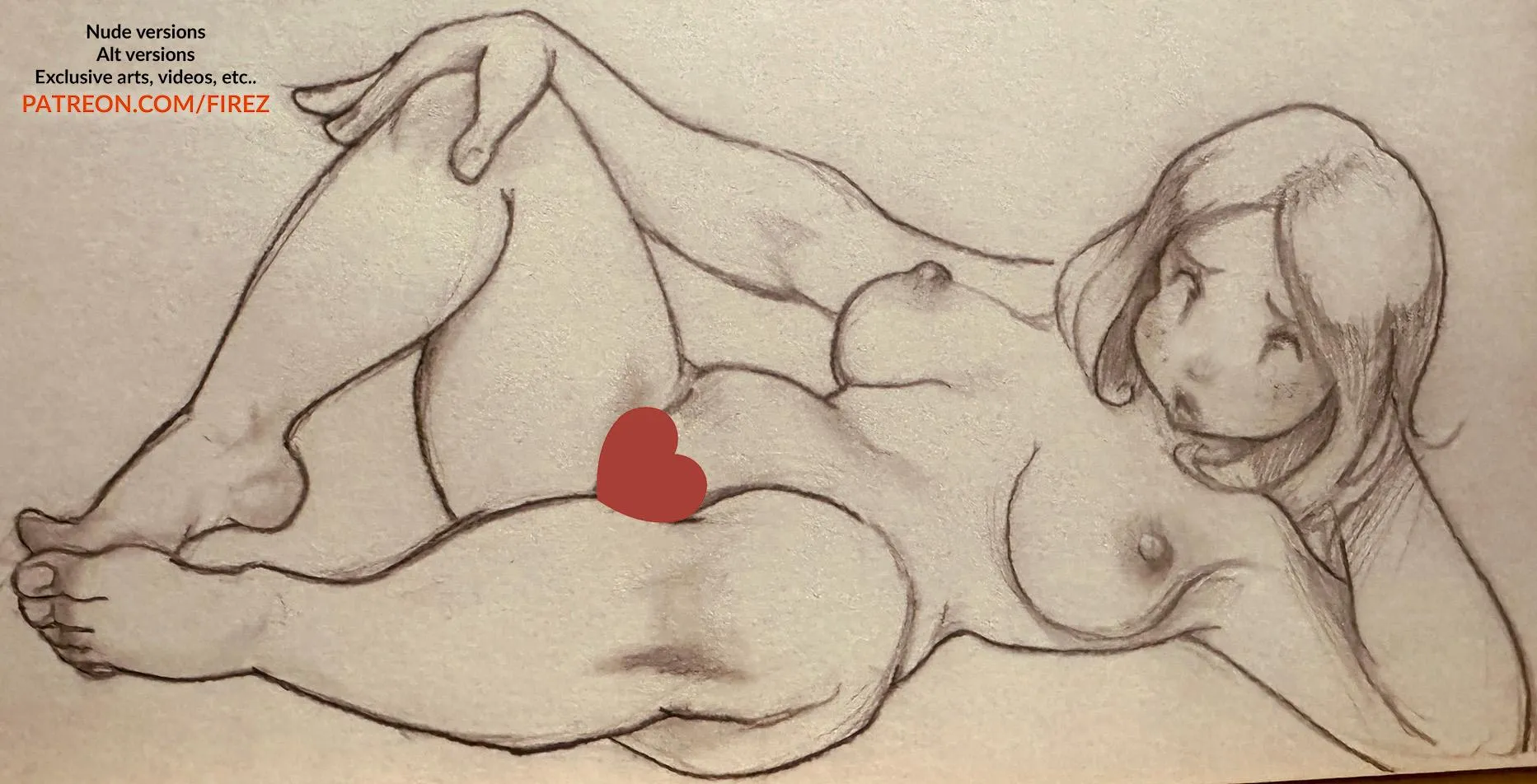 Chubby girl traditional sketch by me. More in the replies