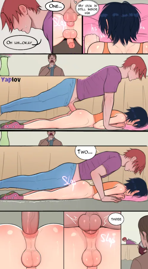 Felix and the push-up 2/? [by Yaplov]