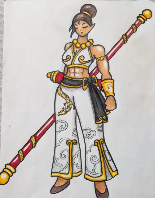 Female Fighter (OC)(by me)