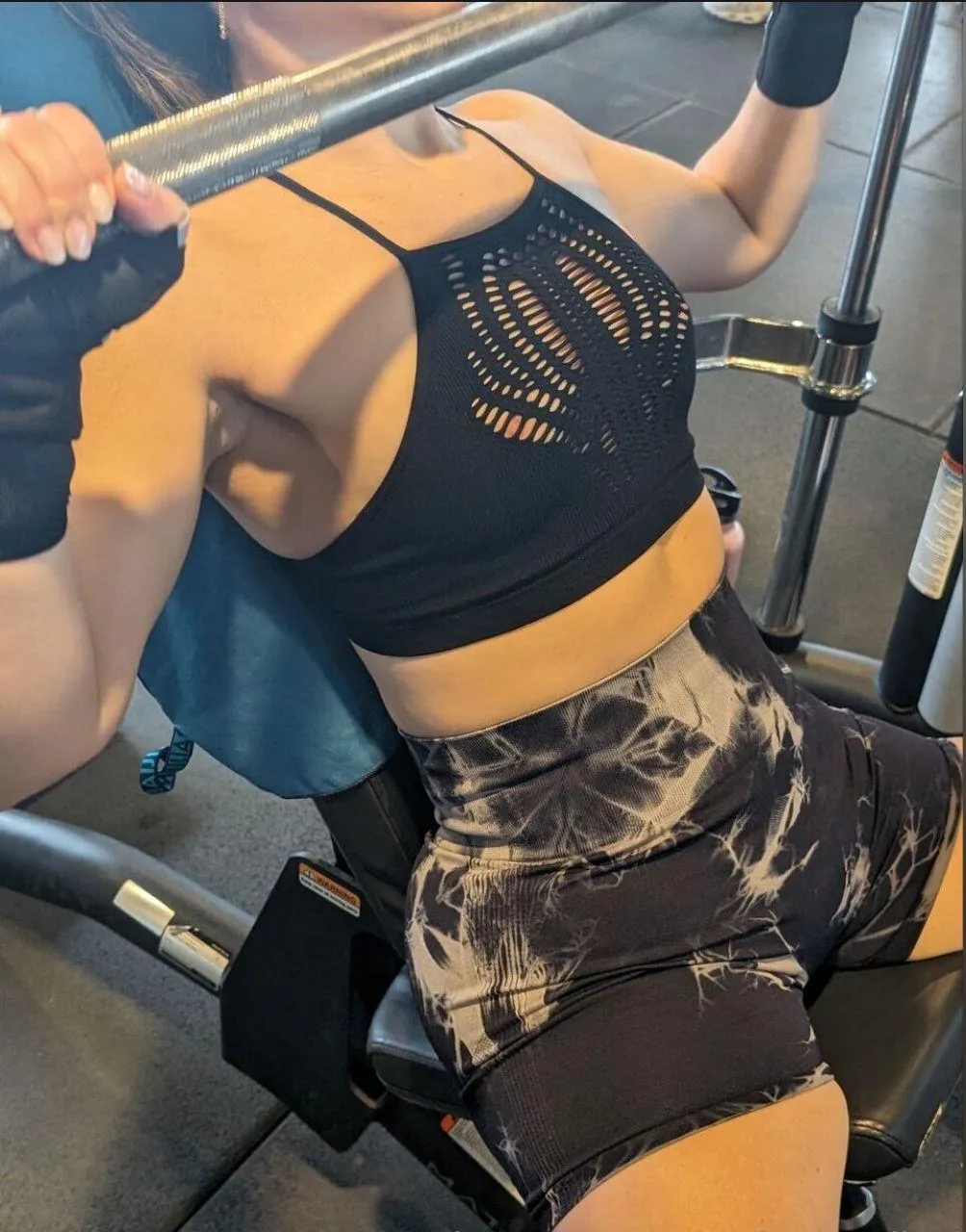 if I'm training shoulders, you shouldn't be looking at my nipples!